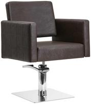 Kirpyklos kėdė Gabbiano Ankara 109234, 48 x 48 x 99 - 105 cm, ruda sp./chromo sp.
