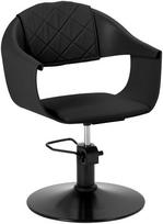 Kirpyklos kėdė Hair System Halo, 46 x 58 x 80 - 91 cm, juoda sp.