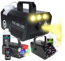 LIGHT4ME GIG Set 2 - set (smoke machine + 1 litre smoke fluid + battery-powered bubble machine + 1 litre bubble fluid + 4-in-1 lighting effect) | 5908249834934 | 5908249834934