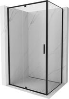 Mexen Exo varstoma dušo kabina 115 x 90 cm, permatoma, juoda - 819-115-090-70-00