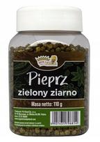 Aitriosios žaliosios paprikos Royal Brand, 110 g, Aukščiausios kokybės rinktiniai žalieji pipirai 110 g daugkartinio naudojimo stiklainyje