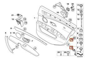 BMW E60 E61 Apdailos plokštelė Emblema Creambeige Genuine 51419112208