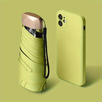 Kompaktiškas ir lengvas skėtis su UV apsauga. ,  Matcha Green