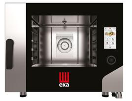 Konvekcinė garų krosnelė „Millennial Touch Screen Bakery“ su automatine plovimo sistema, 4 × 600 × 400 mm – su elektroniniu valdymu, elektrinė, Tecnoeka, 400V/7800W, 850x1035x(H)700mm
