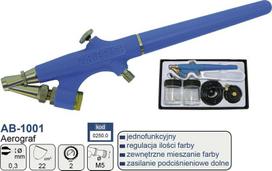 Aerografo Adler Ab-1001 0.3mm, vienfunkcis, su apatiniu maitinimu