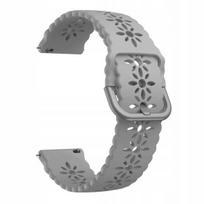 BestAccessories silikoninis laikrodžio dirželis 22 mm, pilkas