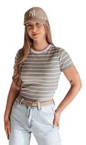 Moteriški pilki dryžuoti marškinėliai Liness, L/XL