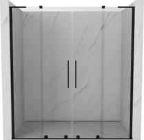 Mexen Velar L Duo stumdomos dušo durys 200 cm, permatomos, juodos - 871-200-003-02-70