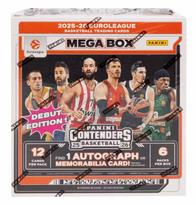 Krepšinio kortelės Panini Contenders Turkish Airlines Euroleague 2025/2026 Hobby Mega Box, 72 vnt.