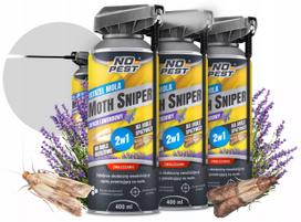 NO PEST MOTH SNIPER aerozolis nuo kandžių, musių, uodų ir vapsvų 400 ml (3 vnt.)