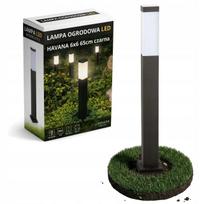 Lauko šviestuvas stovintis stulpas 65cm išorinis E27 LED juodas
