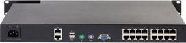 APC KVM 2G, skaitmeninis / IP, 1 nuotolinis / 1 vietinis vartotojas, 16 prievadų su virtualia laikmena – FIPS 140-2