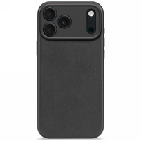 Dėklas Decoded Dekoduotas odinis nugarėlė – skorzana obudowa ochronna do iPhone 17 Pro suderinama su MagSafe (juodas)