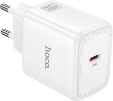 Telefono GaN įkroviklis Hoco USB C PD AVS 40W max 60W N83 baltas