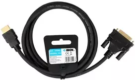 IBox ITVFHDDVI012 HDMI to DVI cable FullHD 1080p 2 m juodas