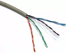 Kabelis ryšio Excel 100-065 Cat5 U/UTP (PVC, ECA, pilkas, ritė 305m.)