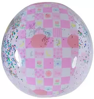 Jilong PRIPUČIAMAS PAPLŪDIMIO KAMUOLYS 50CM BLIZGUTIS ROŽINIS 53197 1077918