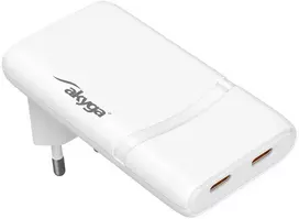 Akyga AK-CH-32 2x USB C 5-20V/2.25-3A maitinimo adapteris
