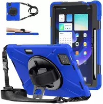 Dėklas na tablet 4kom.pl Dėklas pancerne Armor uchwyt dirželis do Xiaomi Mi Pad 6/ 6 Pro 2023, tamsiai mėlyna