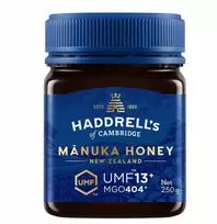 Honey New Zealand Haddrells Manuka medus UMF13+ MGO404+ 250g