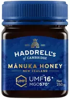 Honey New Zealand Haddrells Manuka medus UMF16+ MGO570+ 250g