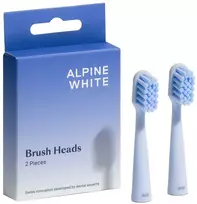 Jordan ALPINE WHITE_Šepetėlių galvučių pakaitiniai antgaliai Sonic dantų šepetėliui 2 vnt..