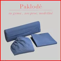 Paklodė su guma 100/140/160/180x200+30cm. - 160x200+30cm.