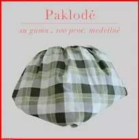Paklodė su guma 100/140/160/180x200+30cm. - 200x200+30cm.