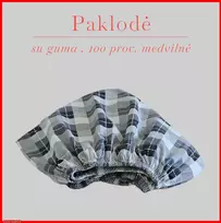 Paklodė su guma 100/140/160/180x200+30cm. - 200x200+30cm.