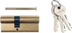 Spynos šerdelė su 3 raktais, žalvarinė Vorel | 62mm, L31/31mm