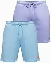 Unisex šortų rinkinys mėlyni/šviesiai violetinės spalvos Level Up