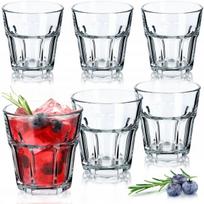 Stiklinės, 6 vnt., 6x stiklinės 230 ml gėrimams gėrimai sulčių stiklinių rinkinys storas stiklas