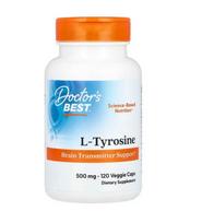 DOCTOR'S BEST L-tirozinas - 120 kapsulių