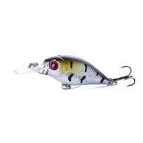 1 vnt HENGJIA Mini Crankbait plastikiniai lydekos voblerio žvejybos reikmenys