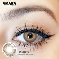 AMARA LENSES 1Pair Omg SERIES Spalvoti kontaktiniai lęšiai akims Rudos akių kontaktai Kontaktiniai lęšiai