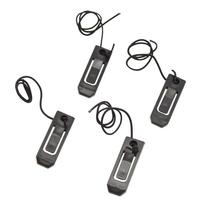4 PCS Sup Split Surfer Paddle Board Pelekų segtukas vandens separatorius Vandens slidžių lentos žuvies pelekų segtukas juoda
