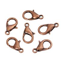 60 vnt omarų užsegimai apyrankėms karoliai 10-18 mm kabliukai grandinės užsegimo radiniai Priedai papuošalų gamybai didmeninė prekyba Red Copper-12MM