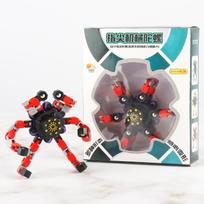 Subbt „Fidget Spinner“ žaislai, „pasidaryk pats“ „Fidget“ grandinės suktukas vaikams Antistresinis rankinis suktukas, mažinantis stresą žaislai Vaikų grandinės Dovanos no luminous raudona