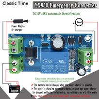YX850 Maitinimo sutrikimas automatinio perjungimo budėjimo akumuliatoriaus ličio akumuliatoriaus modulis 5V-48V universalus avarinis keitiklis JY-850