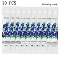 10 vnt/Lt Blueberry Arbutin vienkartinė kaukė Drėkinanti Gaivinanti Aliejaus Kontrolė Šviesinanti Odos Toną Miego Kaukė Sutraukia poras 10pcs
