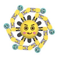 „Fidget Spinner“ žaislai „Fidget Spinner“ žaislai „Fidget“ grandinės suktukai vaikams „Antistresiniai“ rankiniai suktukai „Stress Dekompresiniai“ žaislai „Fidget“ žaislai Vaikų dovanos geltona