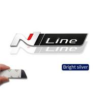 3D metalo N LINE grotelių emblema galinio bagažinės kėbulo ženklelio lipdukas