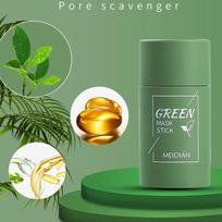40G žaliosios arbatos valomoji molio lazdelė kaukė aliejaus kontrolės nuo spuogų baklažanų smulkus kietas valomasis kremas Tea Control Cleaning mask gray