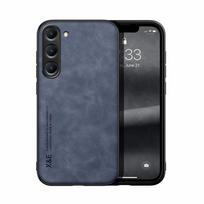 Prabangus galinis dėklas, skirtas Samsung Galaxy S23 Plus Ultra silikoninis smūgiams atsparus odinis telefono dangtelis, skirtas Samsung S 23 S23plus For Galaxy S23 mėlyna