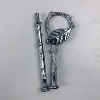 Cinko lydinio tortų formų stovas, 1 komplektas, 2/3 pakopos nuimamas Silver 2 Layers