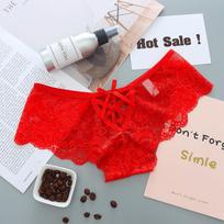 Moteriškos besiūlės kelnaitės Moteriškas apatinis trikotažas Seksualūs nėriniai apatinis trikotažas G String K77 one size raudona