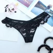 Nėriniai G-string Kelnaitės Seksualūs Moteriški Apatiniai T-string Moteriški Intymūs Lingerie K50 one size juoda