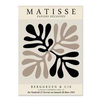 Matisse Picasso juodai balta siena meno drobė plakatas vintažinis abstraktus paveikslas geometrija Spausdinti modernus paveikslėlis kambario namų dekoras 21cm×30cm NoFrame