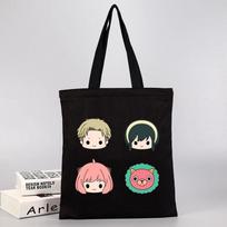Anime Šnipas × Šeima Anya Forger pirkinių krepšys Moteriškas Harajuku krepšys Drobinis krepšys ant peties Ulzzang Eco Bag 24*26cm