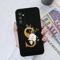 Skirtas Samsung Galaxy A03 A13 A14 A31 A50 A51 A52 A54 A71 dėklas Skystas silikoninis gėlių raidžių minkštas dangtelis Samsung Galaxy telefono buferio krepšių dėklai Samsung A24 4G